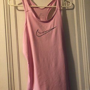 Nike Pro Dri-Fit Pink racerback athletic workout tank top size Medium